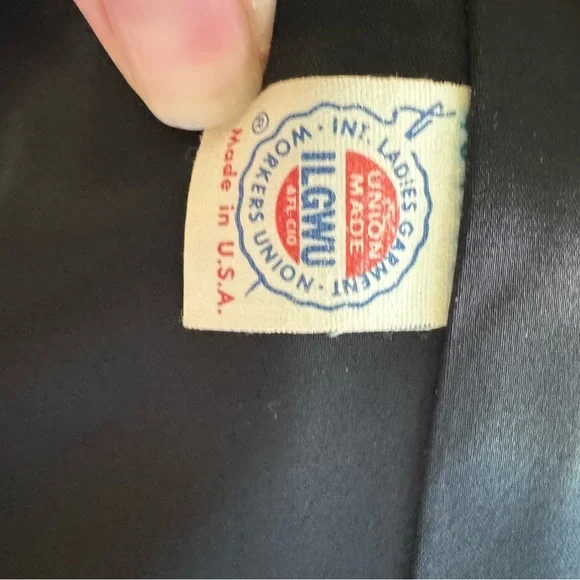 Vintage Astrakin Lepshire Black Curly Persian Lamb Wool Short Coat Mink … - Picture 14 of 16